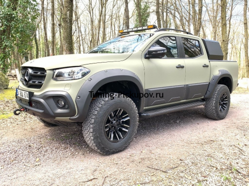 Расширители колесных арок для Mercedes-Benz X-Class (пластик ABS) 4,5 см