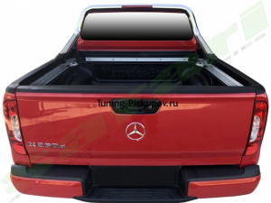 Комплект накладок на боковые борта и задний откидной борт 3 шт. со скотчем 3M для Mercedes X class